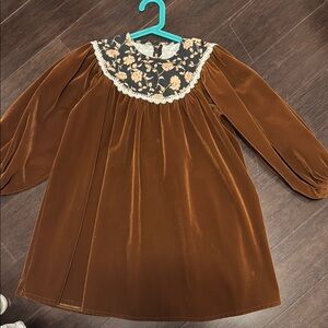 Brown Velvet Dress size 6